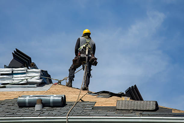 Professional Gutter Installation technician working in Mc Neill, MS